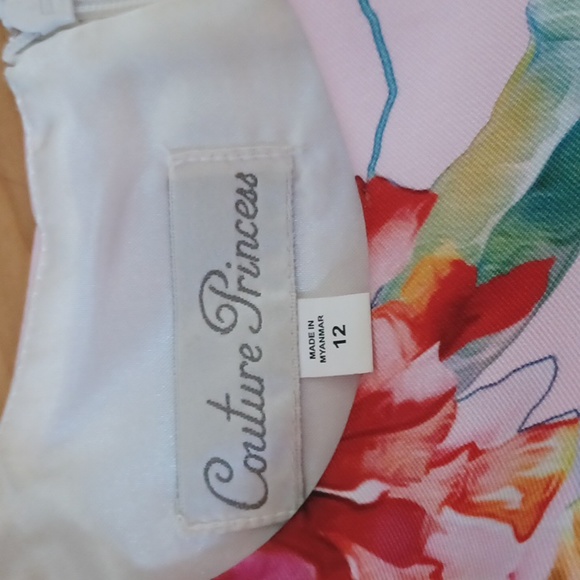 ❤️HOST PICK ❤️Couture Princess Floral Dress 👗 size 10-12 - Picture 5 of 10